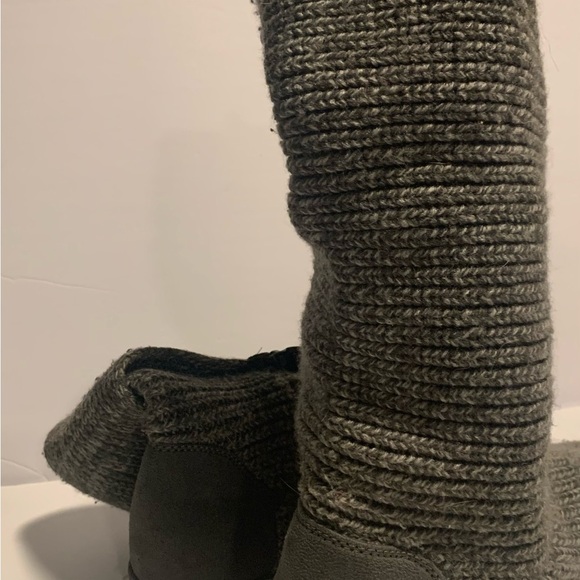 Kohl's Gray Ankle Booties with Knit Texture - Picture 10 of 12
